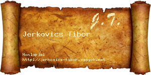 Jerkovics Tibor névjegykártya