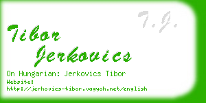 tibor jerkovics business card